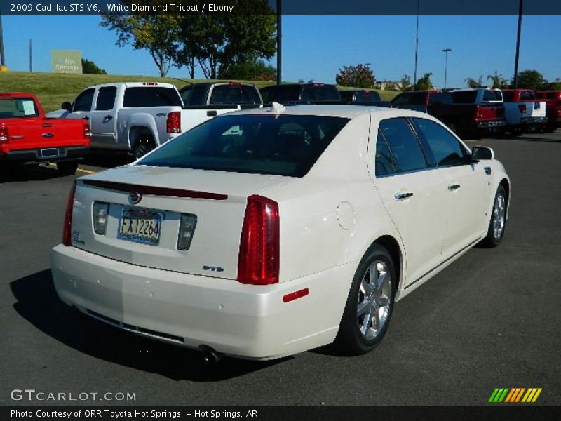 White Diamond Tricoat / Ebony 2009 Cadillac STS V6