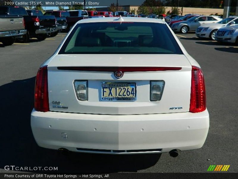 White Diamond Tricoat / Ebony 2009 Cadillac STS V6