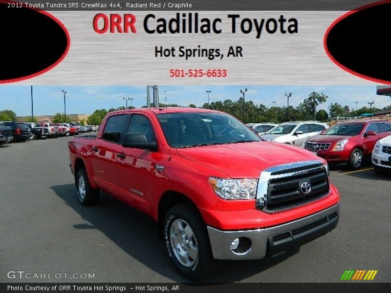 Radiant Red / Graphite 2012 Toyota Tundra SR5 CrewMax 4x4