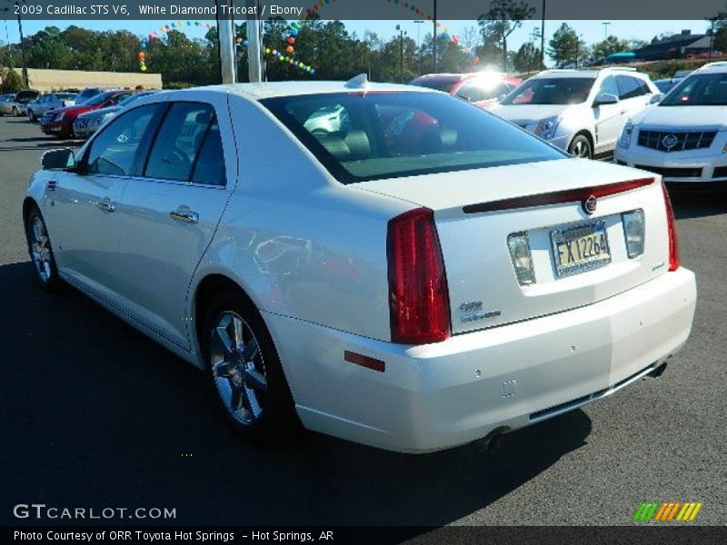White Diamond Tricoat / Ebony 2009 Cadillac STS V6