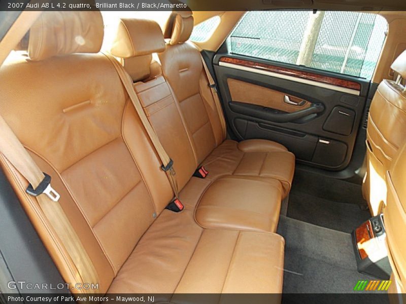 Brilliant Black / Black/Amaretto 2007 Audi A8 L 4.2 quattro