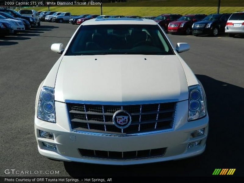 White Diamond Tricoat / Ebony 2009 Cadillac STS V6