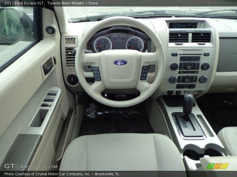 Tuxedo Black Metallic / Stone 2011 Ford Escape XLT