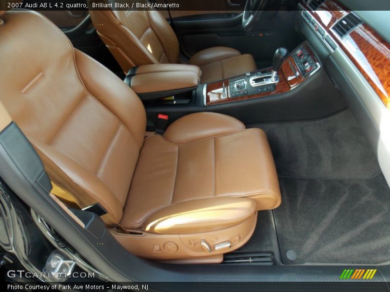 Brilliant Black / Black/Amaretto 2007 Audi A8 L 4.2 quattro