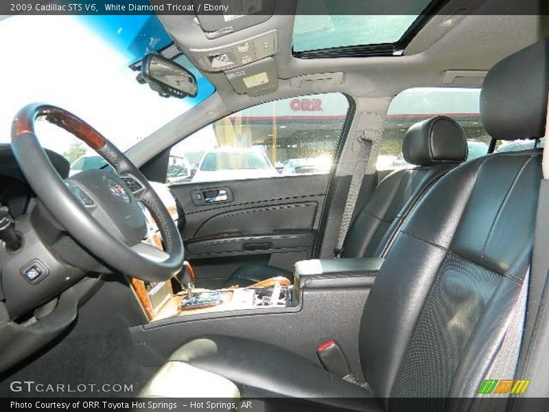 White Diamond Tricoat / Ebony 2009 Cadillac STS V6