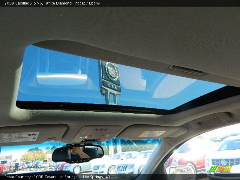 White Diamond Tricoat / Ebony 2009 Cadillac STS V6