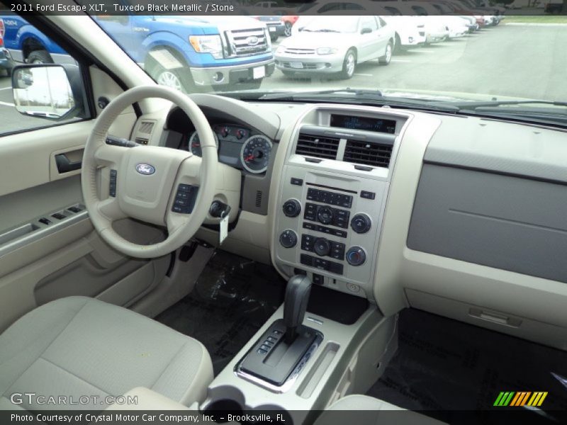 Tuxedo Black Metallic / Stone 2011 Ford Escape XLT