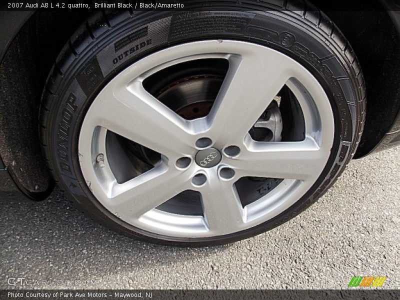 Brilliant Black / Black/Amaretto 2007 Audi A8 L 4.2 quattro