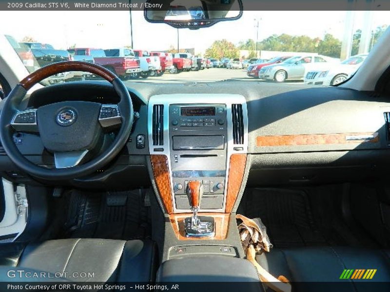 White Diamond Tricoat / Ebony 2009 Cadillac STS V6