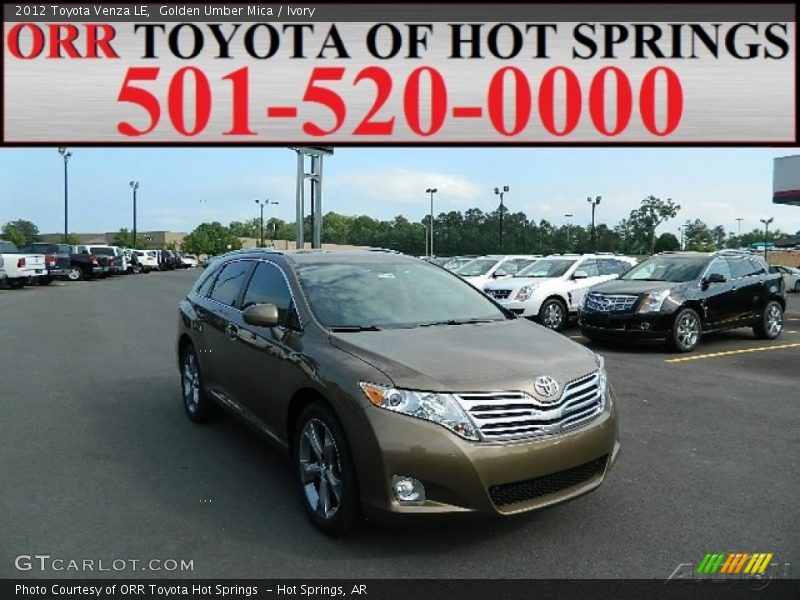 Golden Umber Mica / Ivory 2012 Toyota Venza LE
