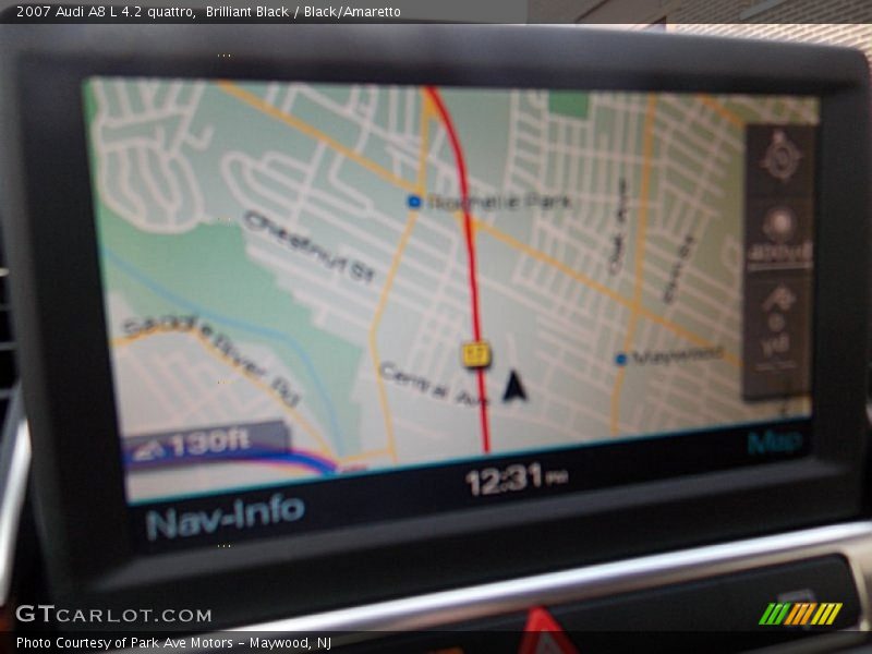 Brilliant Black / Black/Amaretto 2007 Audi A8 L 4.2 quattro