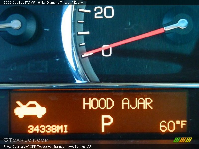 White Diamond Tricoat / Ebony 2009 Cadillac STS V6