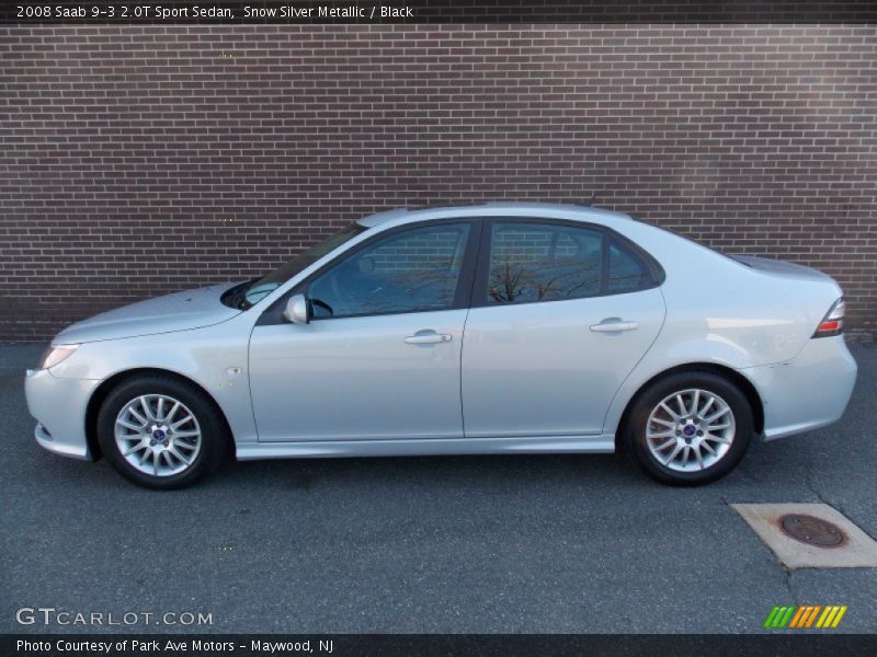  2008 9-3 2.0T Sport Sedan Snow Silver Metallic