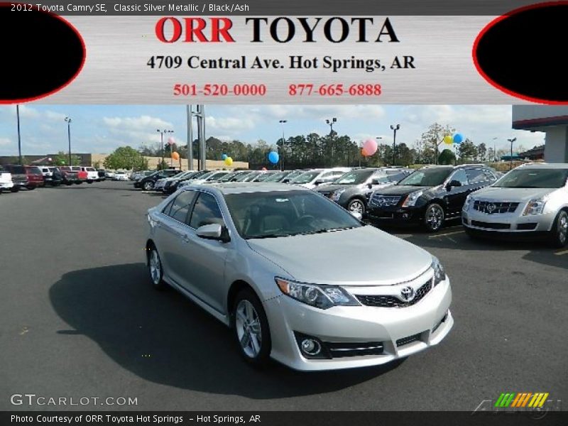 Classic Silver Metallic / Black/Ash 2012 Toyota Camry SE