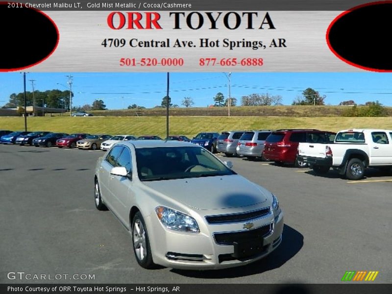 Gold Mist Metallic / Cocoa/Cashmere 2011 Chevrolet Malibu LT