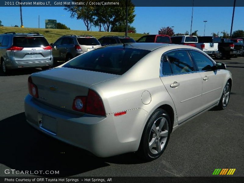 Gold Mist Metallic / Cocoa/Cashmere 2011 Chevrolet Malibu LT