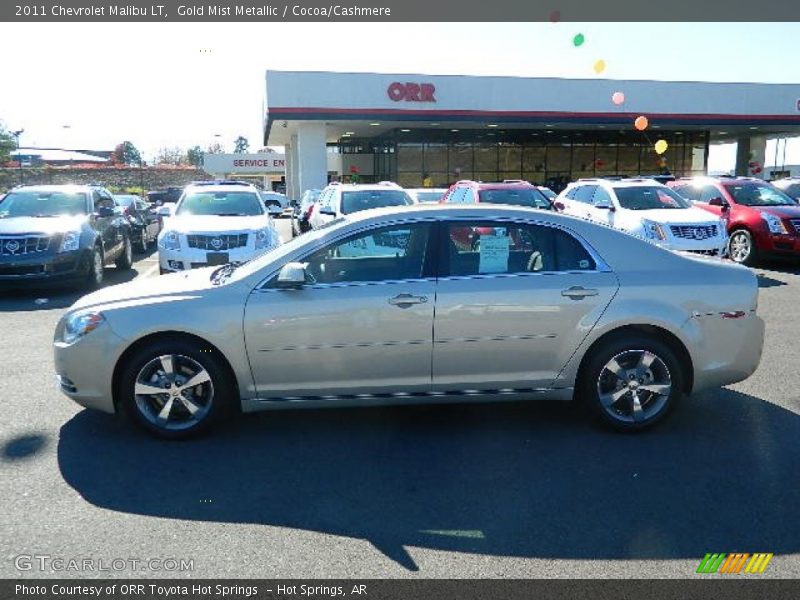 Gold Mist Metallic / Cocoa/Cashmere 2011 Chevrolet Malibu LT