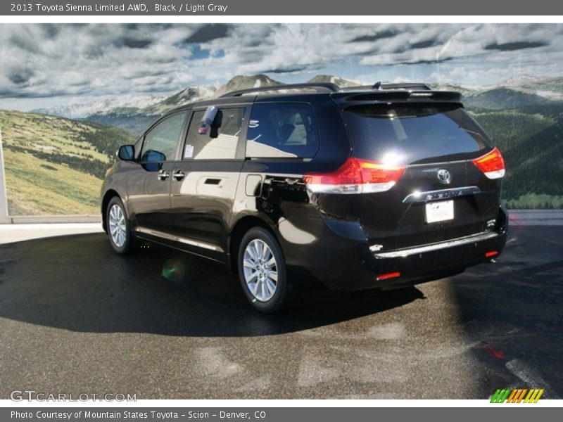 Black / Light Gray 2013 Toyota Sienna Limited AWD