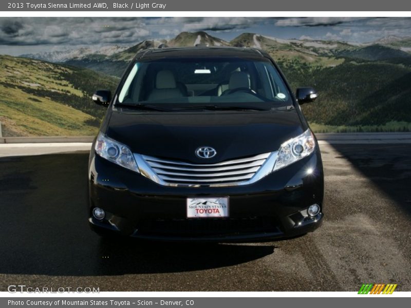 Black / Light Gray 2013 Toyota Sienna Limited AWD