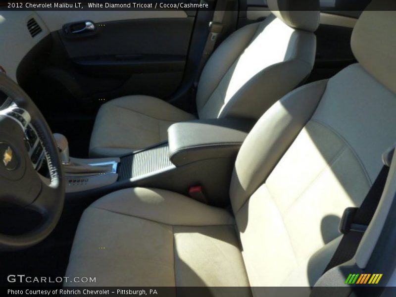 White Diamond Tricoat / Cocoa/Cashmere 2012 Chevrolet Malibu LT