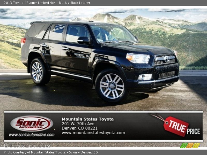 Black / Black Leather 2013 Toyota 4Runner Limited 4x4
