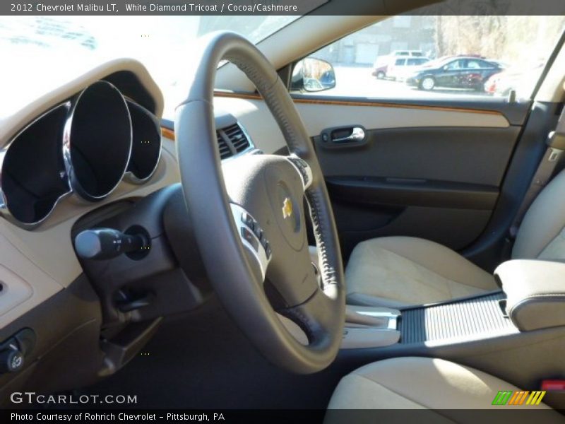 White Diamond Tricoat / Cocoa/Cashmere 2012 Chevrolet Malibu LT