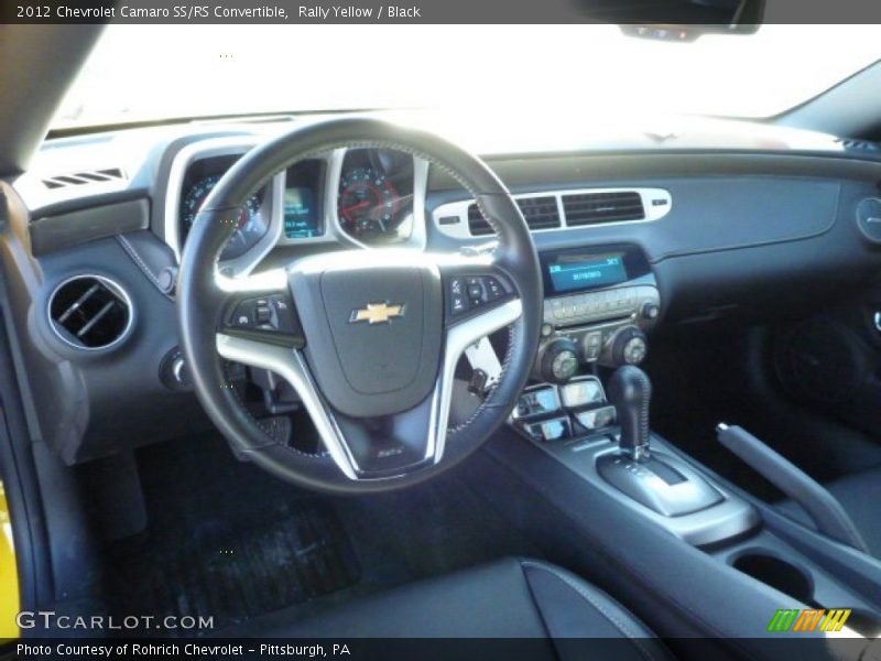 Rally Yellow / Black 2012 Chevrolet Camaro SS/RS Convertible