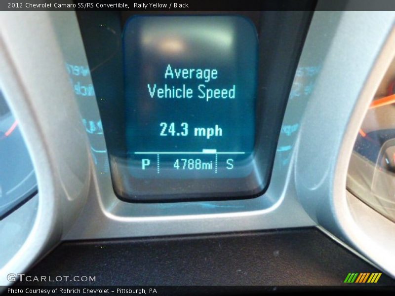Rally Yellow / Black 2012 Chevrolet Camaro SS/RS Convertible