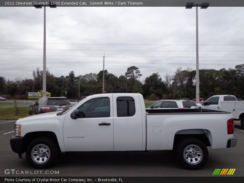 Summit White / Dark Titanium 2011 Chevrolet Silverado 1500 Extended Cab