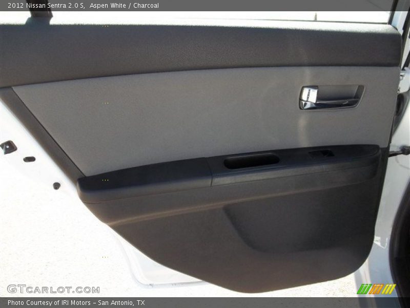 Aspen White / Charcoal 2012 Nissan Sentra 2.0 S