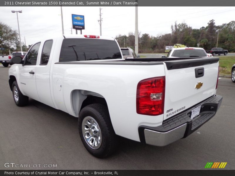 Summit White / Dark Titanium 2011 Chevrolet Silverado 1500 Extended Cab