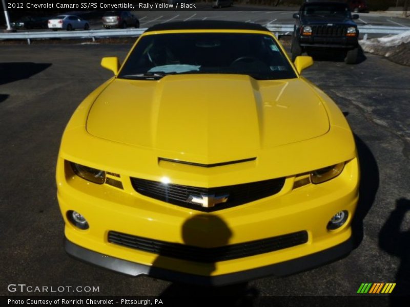 Rally Yellow / Black 2012 Chevrolet Camaro SS/RS Convertible
