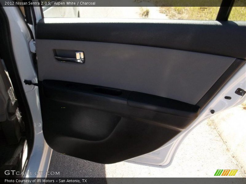 Aspen White / Charcoal 2012 Nissan Sentra 2.0 S