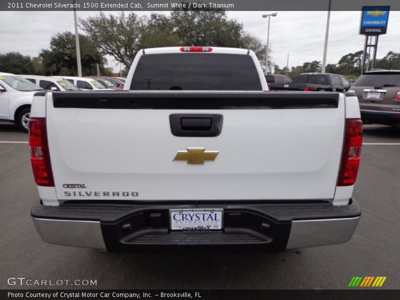 Summit White / Dark Titanium 2011 Chevrolet Silverado 1500 Extended Cab