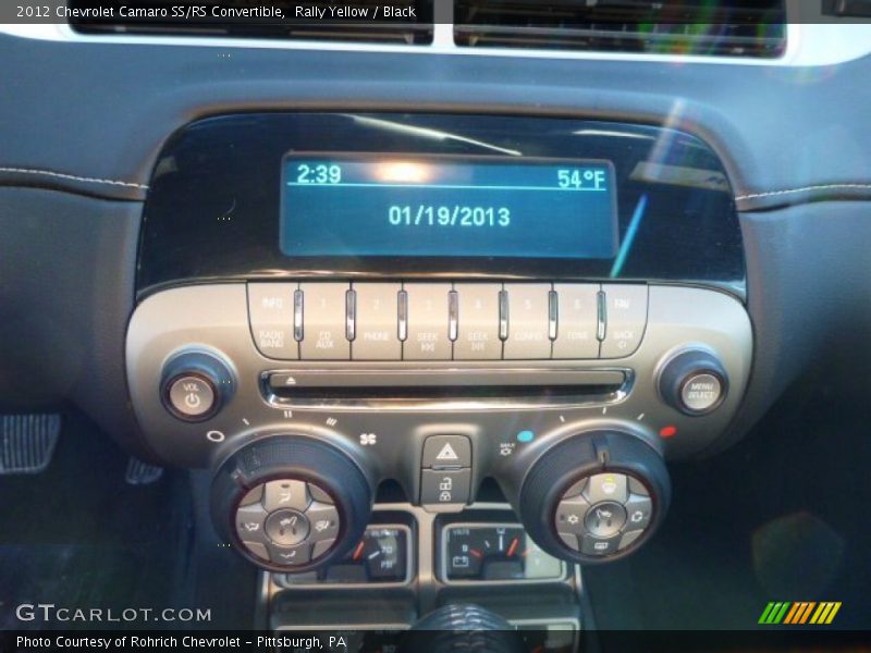 Rally Yellow / Black 2012 Chevrolet Camaro SS/RS Convertible