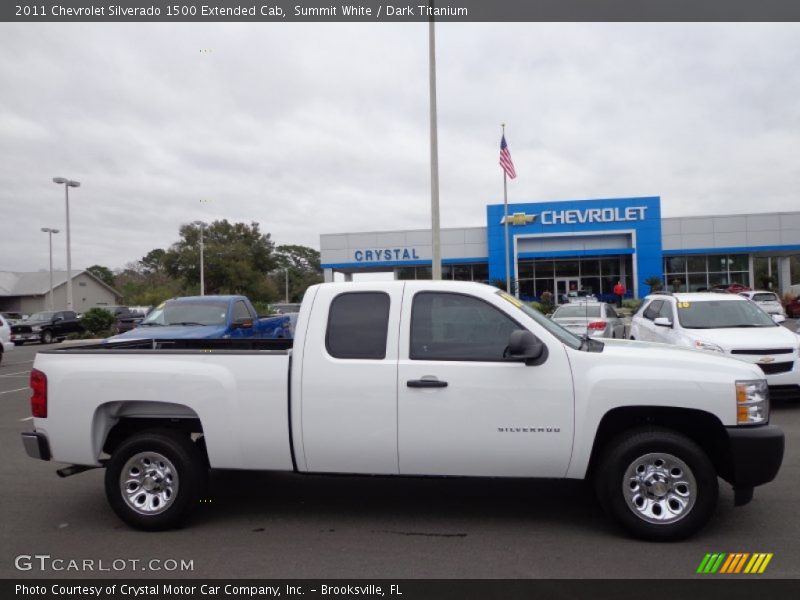 Summit White / Dark Titanium 2011 Chevrolet Silverado 1500 Extended Cab