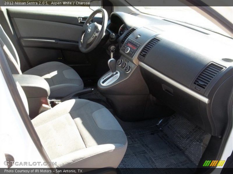 Aspen White / Charcoal 2012 Nissan Sentra 2.0 S