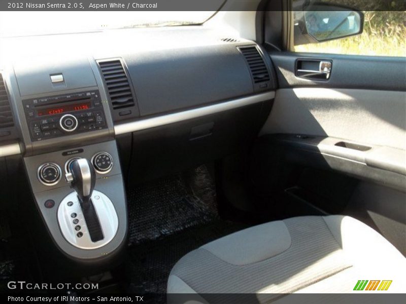 Aspen White / Charcoal 2012 Nissan Sentra 2.0 S