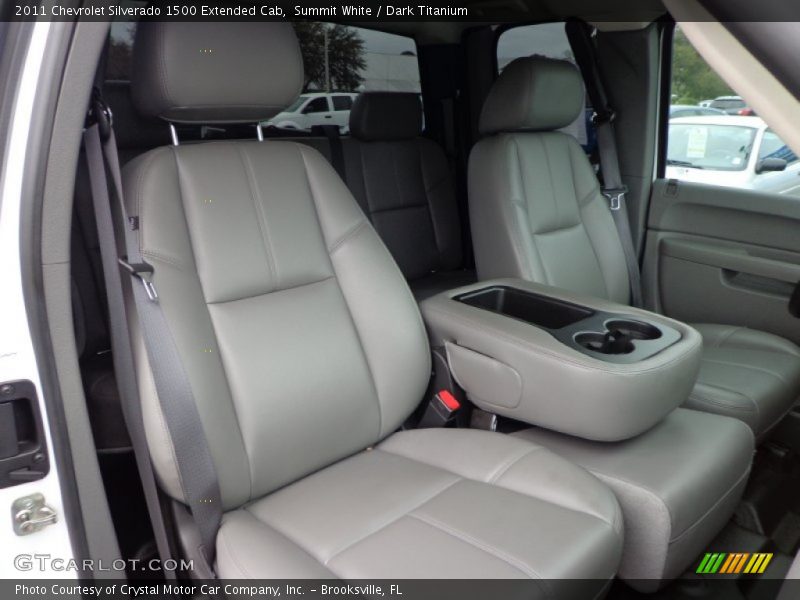 Summit White / Dark Titanium 2011 Chevrolet Silverado 1500 Extended Cab