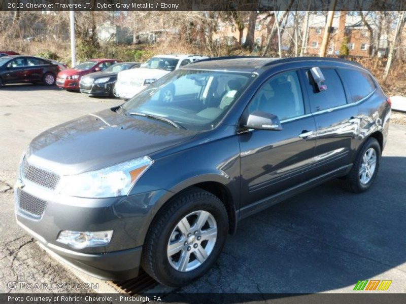 Cyber Gray Metallic / Ebony 2012 Chevrolet Traverse LT