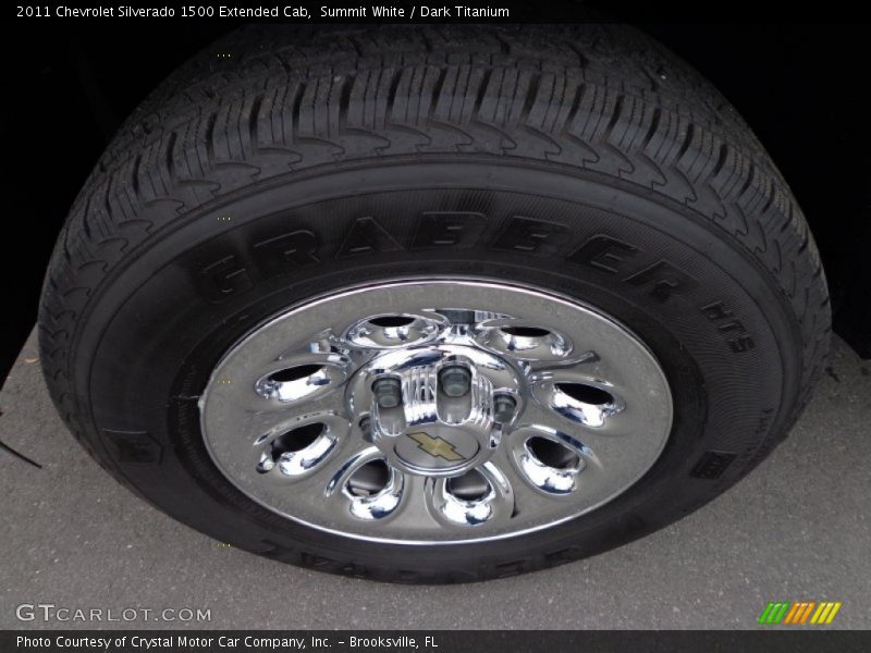 Summit White / Dark Titanium 2011 Chevrolet Silverado 1500 Extended Cab