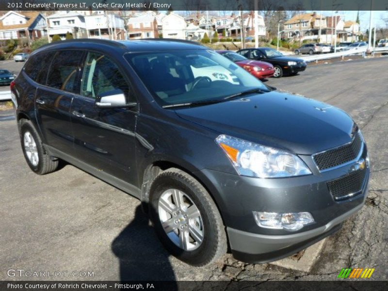 Cyber Gray Metallic / Ebony 2012 Chevrolet Traverse LT