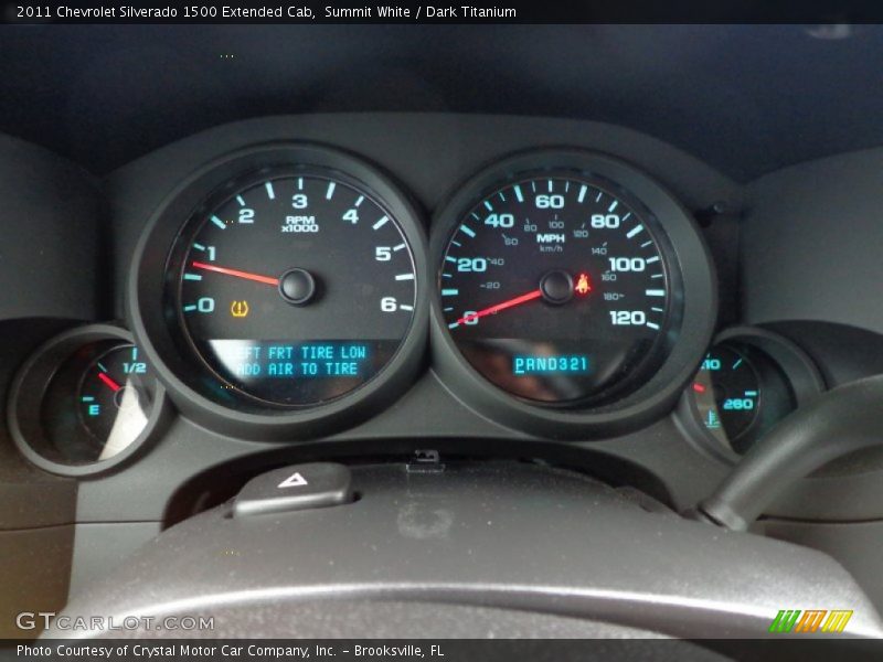 Summit White / Dark Titanium 2011 Chevrolet Silverado 1500 Extended Cab