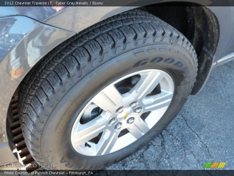Cyber Gray Metallic / Ebony 2012 Chevrolet Traverse LT