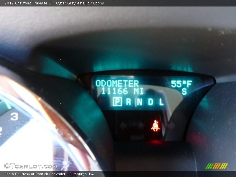 Cyber Gray Metallic / Ebony 2012 Chevrolet Traverse LT