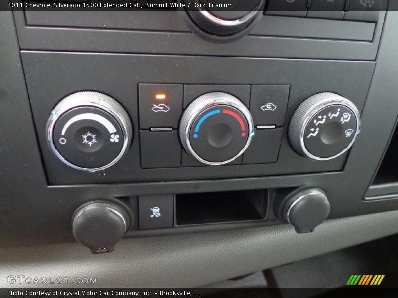 Summit White / Dark Titanium 2011 Chevrolet Silverado 1500 Extended Cab