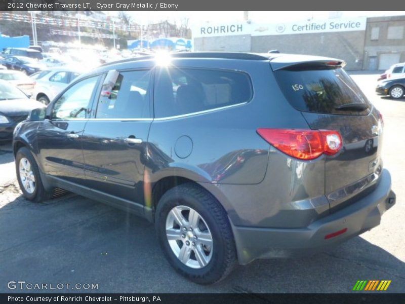 Cyber Gray Metallic / Ebony 2012 Chevrolet Traverse LT