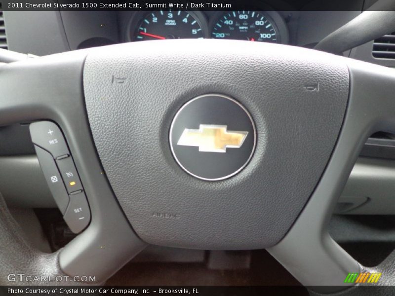 Summit White / Dark Titanium 2011 Chevrolet Silverado 1500 Extended Cab