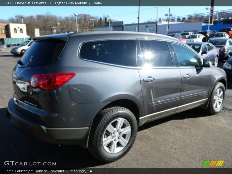Cyber Gray Metallic / Ebony 2012 Chevrolet Traverse LT