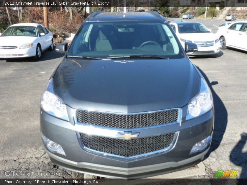 Cyber Gray Metallic / Ebony 2012 Chevrolet Traverse LT